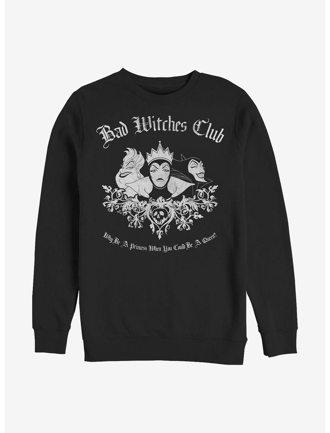 Disney Villains Bad Witch Club Crew Sweatshirt, BLACK, hi-res