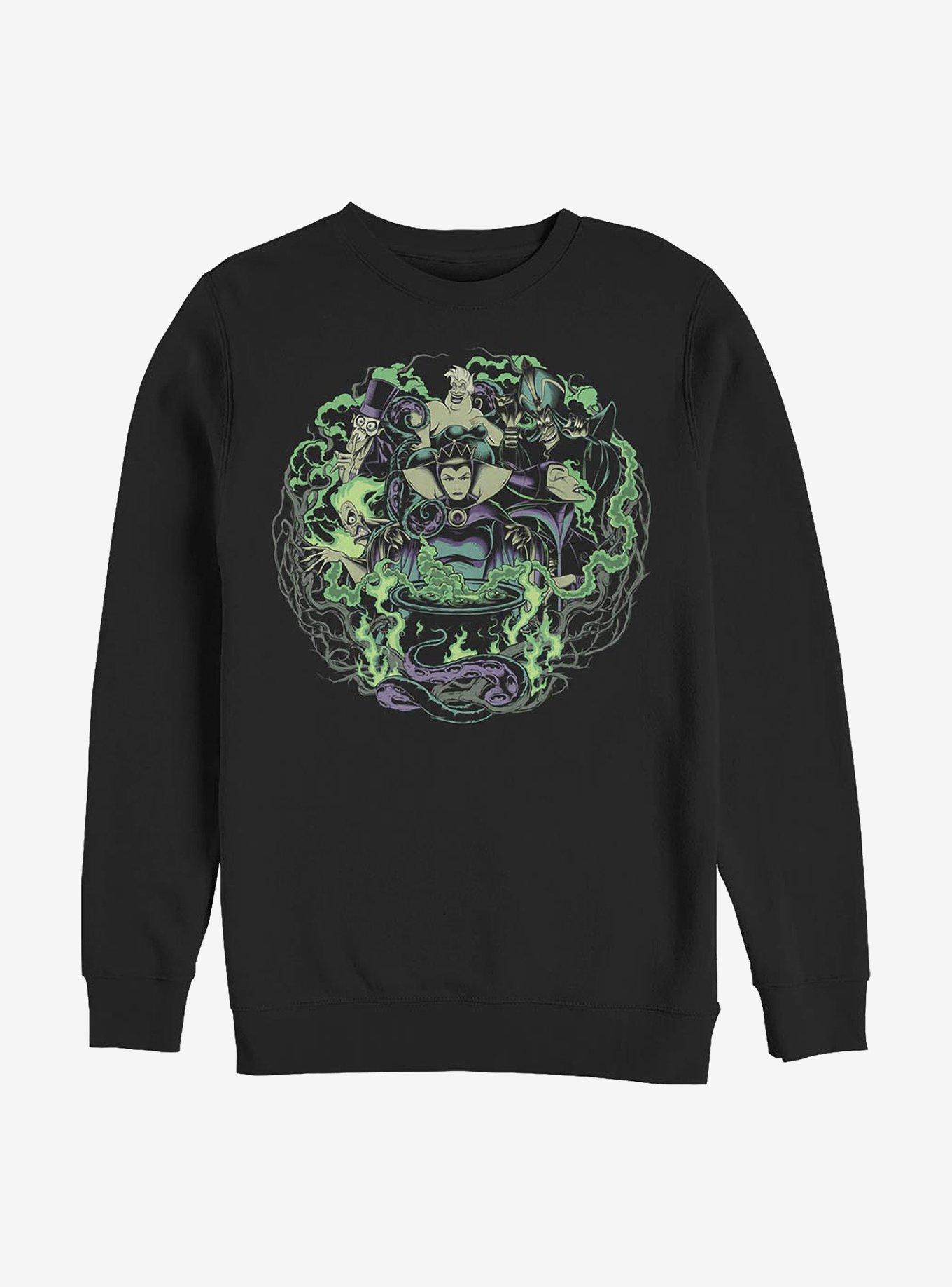Disney Villains Epitome Of Evil Crew Sweatshirt