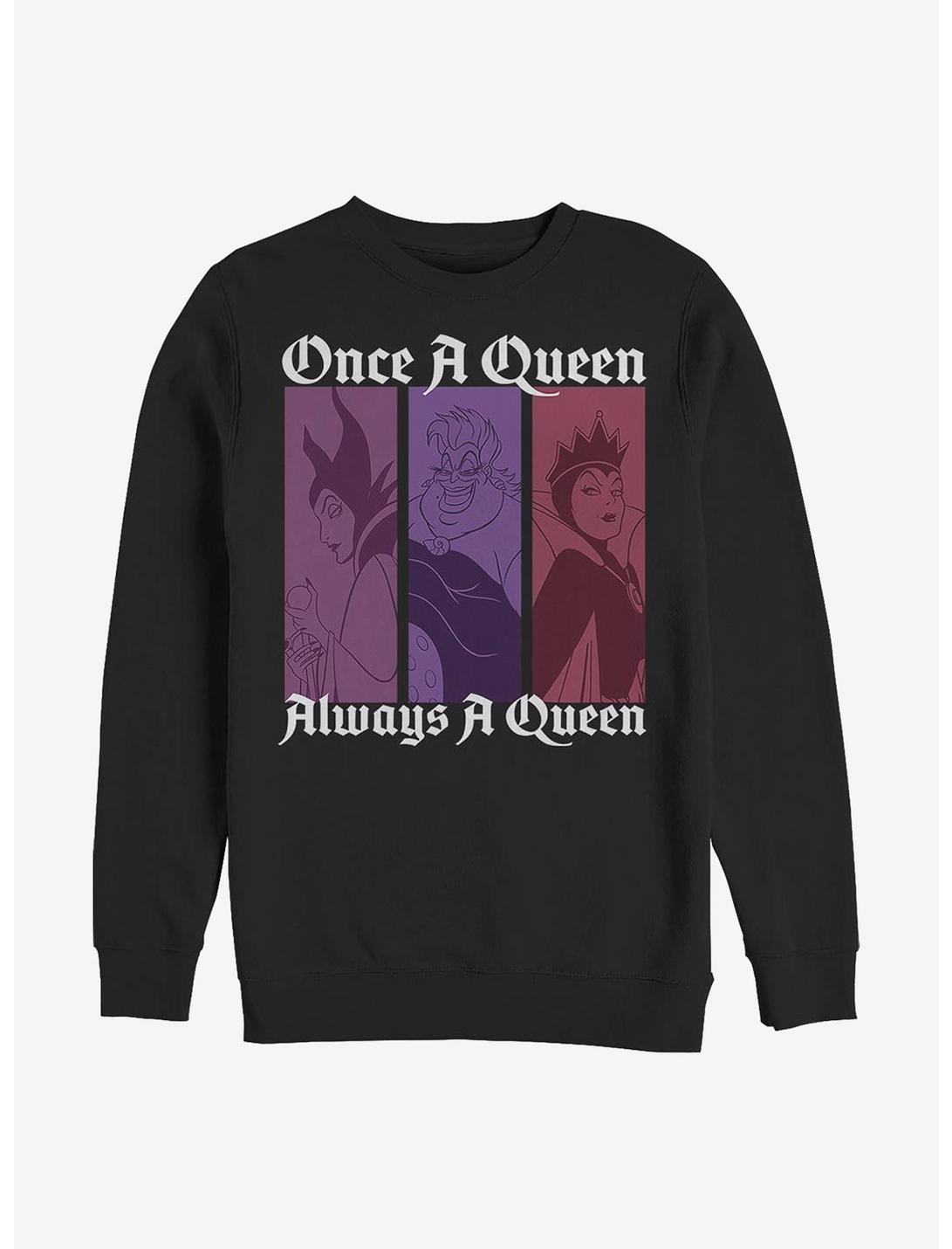 Disney Villains Queen Color Crew Sweatshirt, BLACK, hi-res