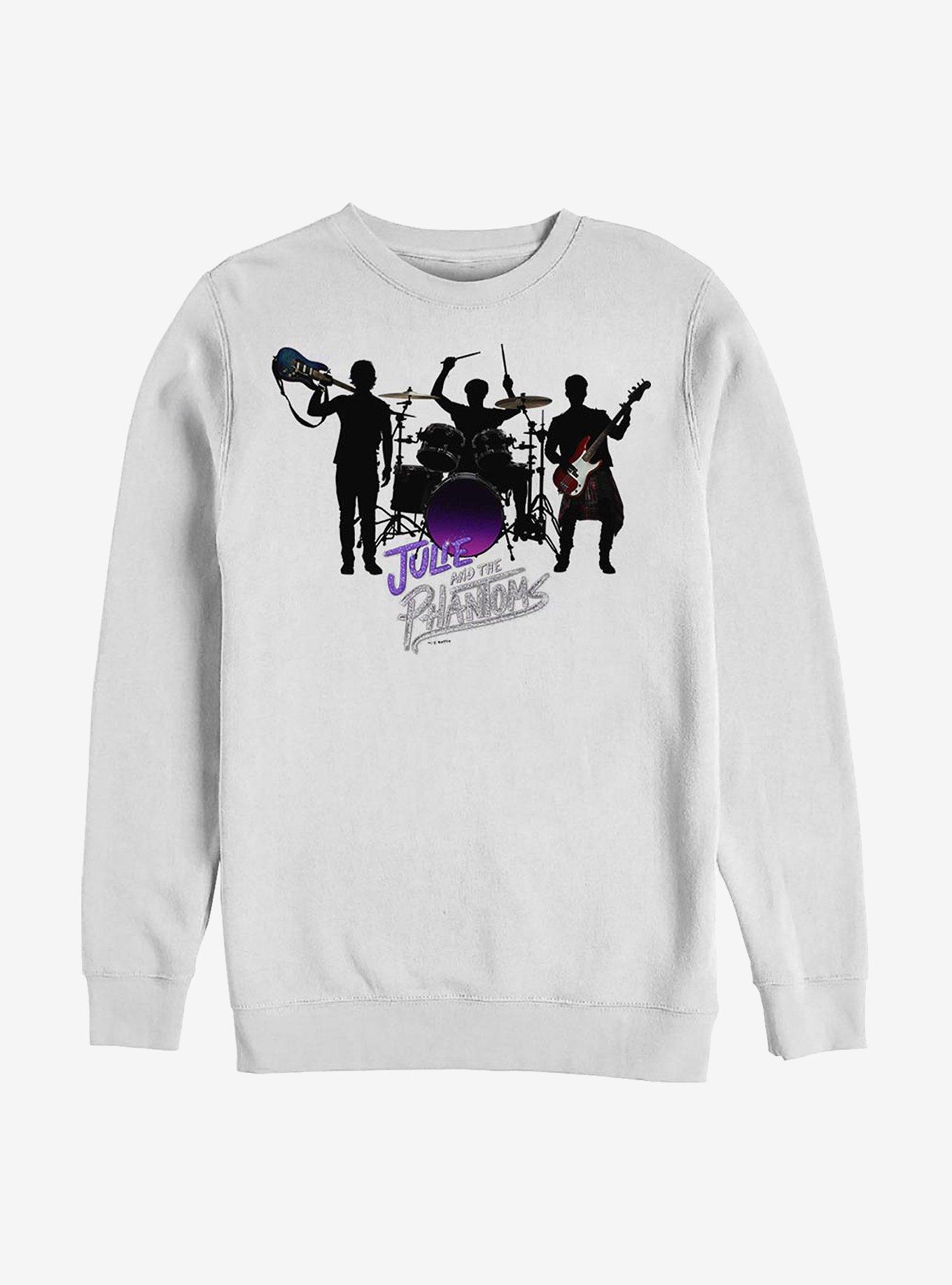 Julie And The Phantoms Band Rocks Crew Sweatshirt, WHITE, hi-res