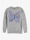 Julie And The Phantoms Butterfly Doodles Crew Sweatshirt, ATH HTR, hi-res