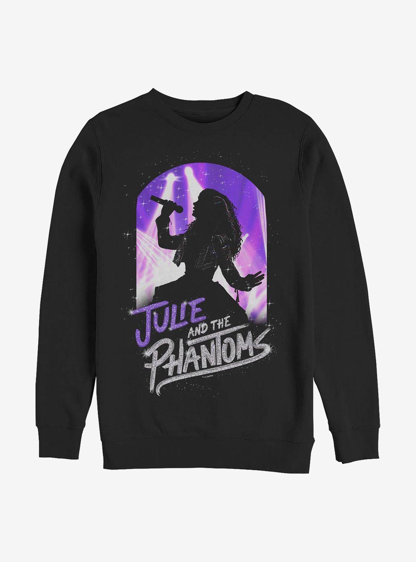 Julie And The Phantoms Julie Outline Crew Sweatshirt, BLACK, hi-res