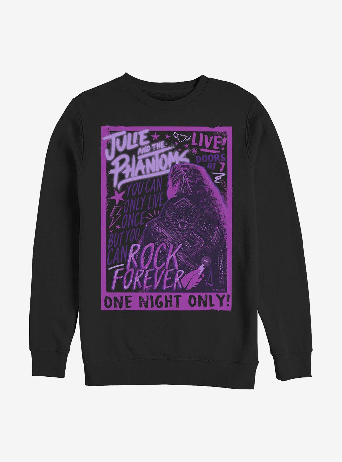 Julie And The Phantoms Live Concert Crew Sweatshirt, BLACK, hi-res