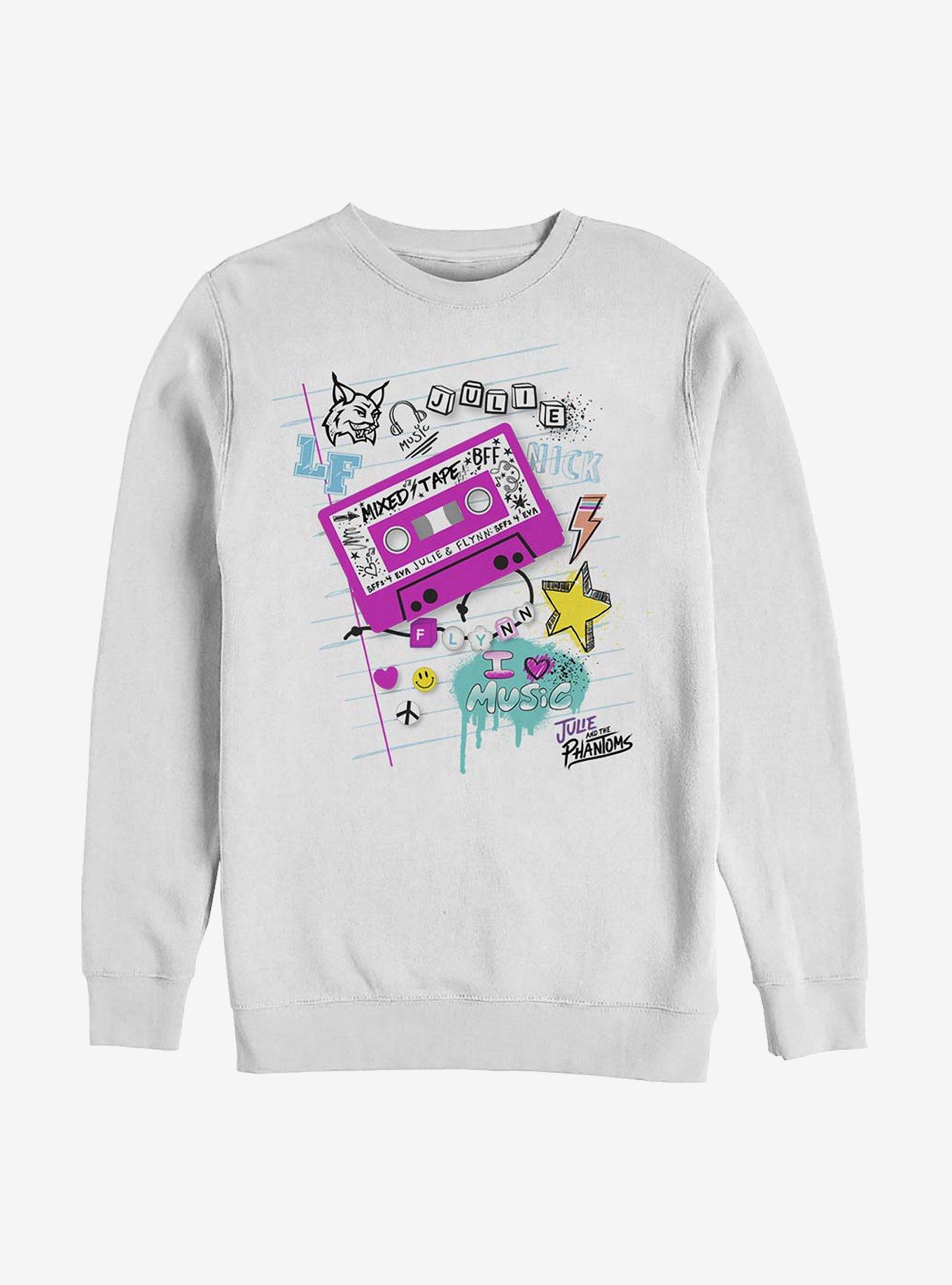 Julie And The Phantoms School Page Crew Sweatshirt, WHITE, hi-res