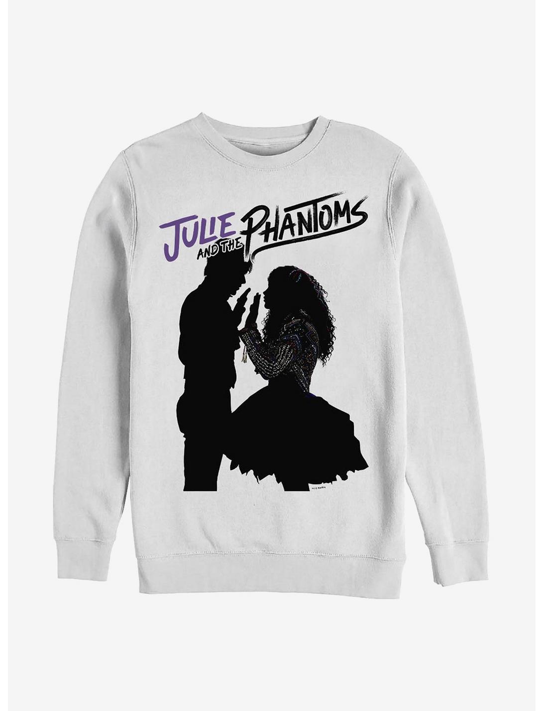 Julie And The Phantoms Silhouette Phantoms Crew Sweatshirt, WHITE, hi-res