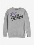 Julie And The Phantoms Stacked Logo Crew Sweatshirt, ATH HTR, hi-res