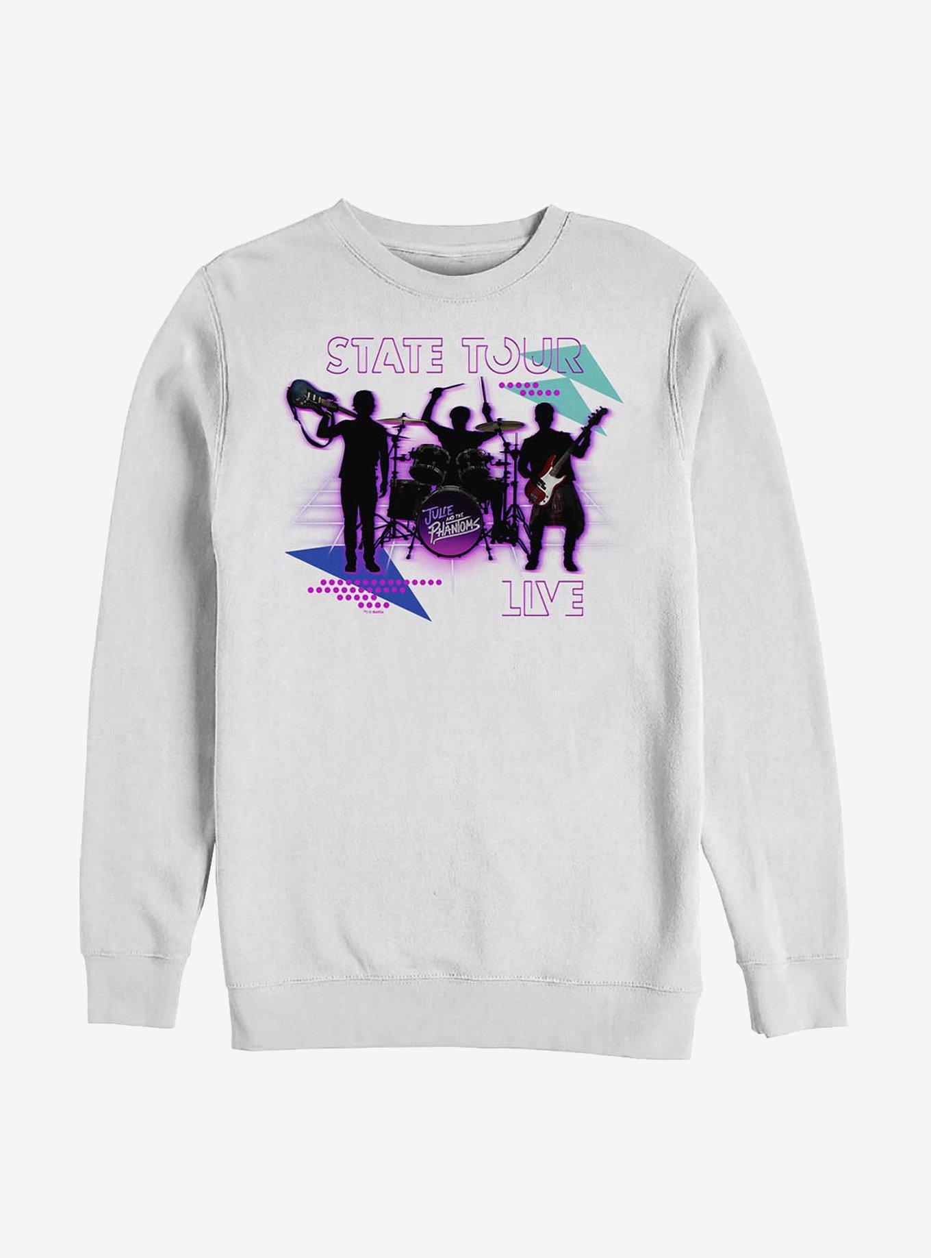 Julie And The Phantoms State Tour Crew Sweatshirt, WHITE, hi-res