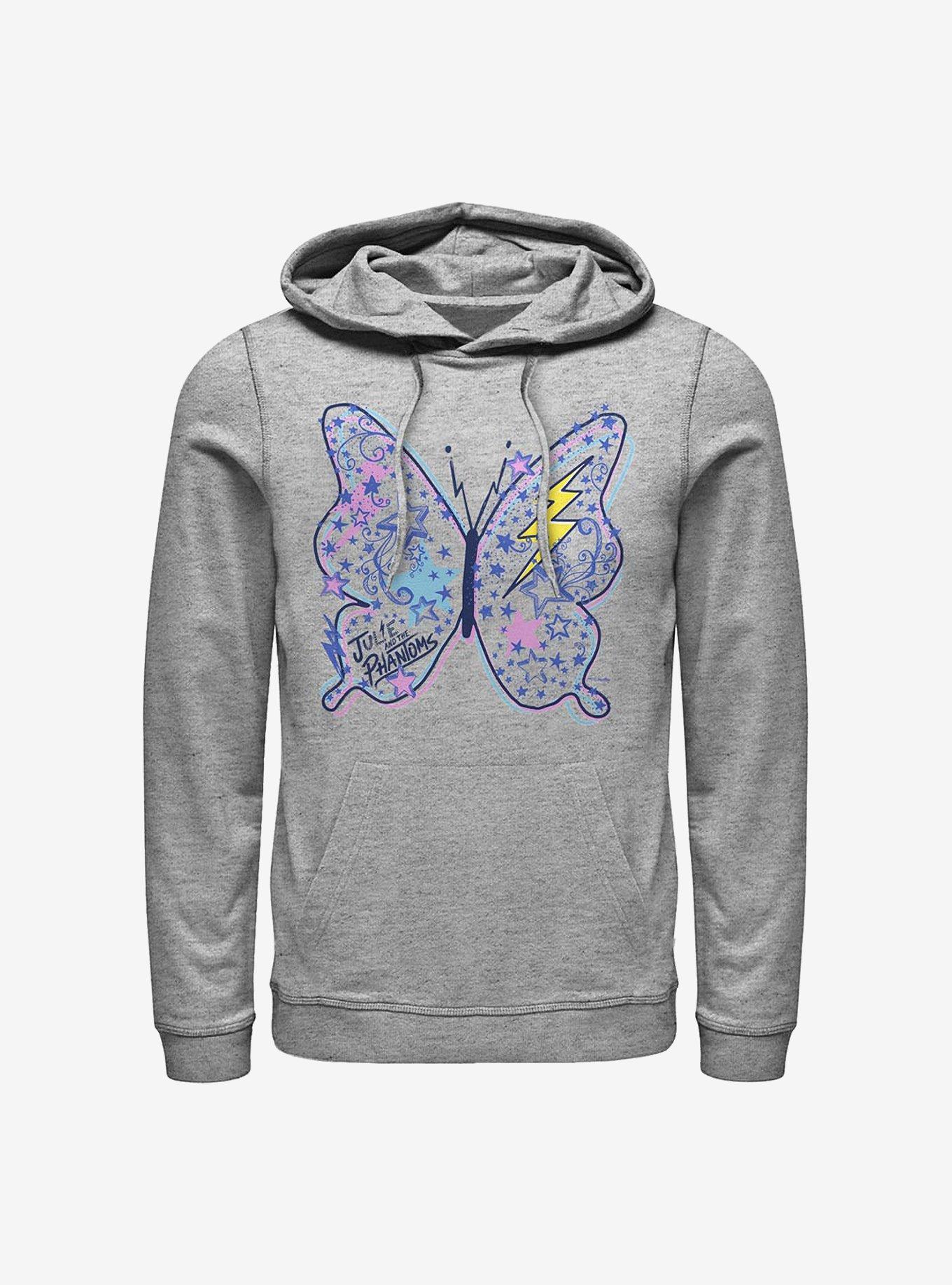 Julie And The Phantoms Butterfly Doodles Hoodie, ATH HTR, hi-res