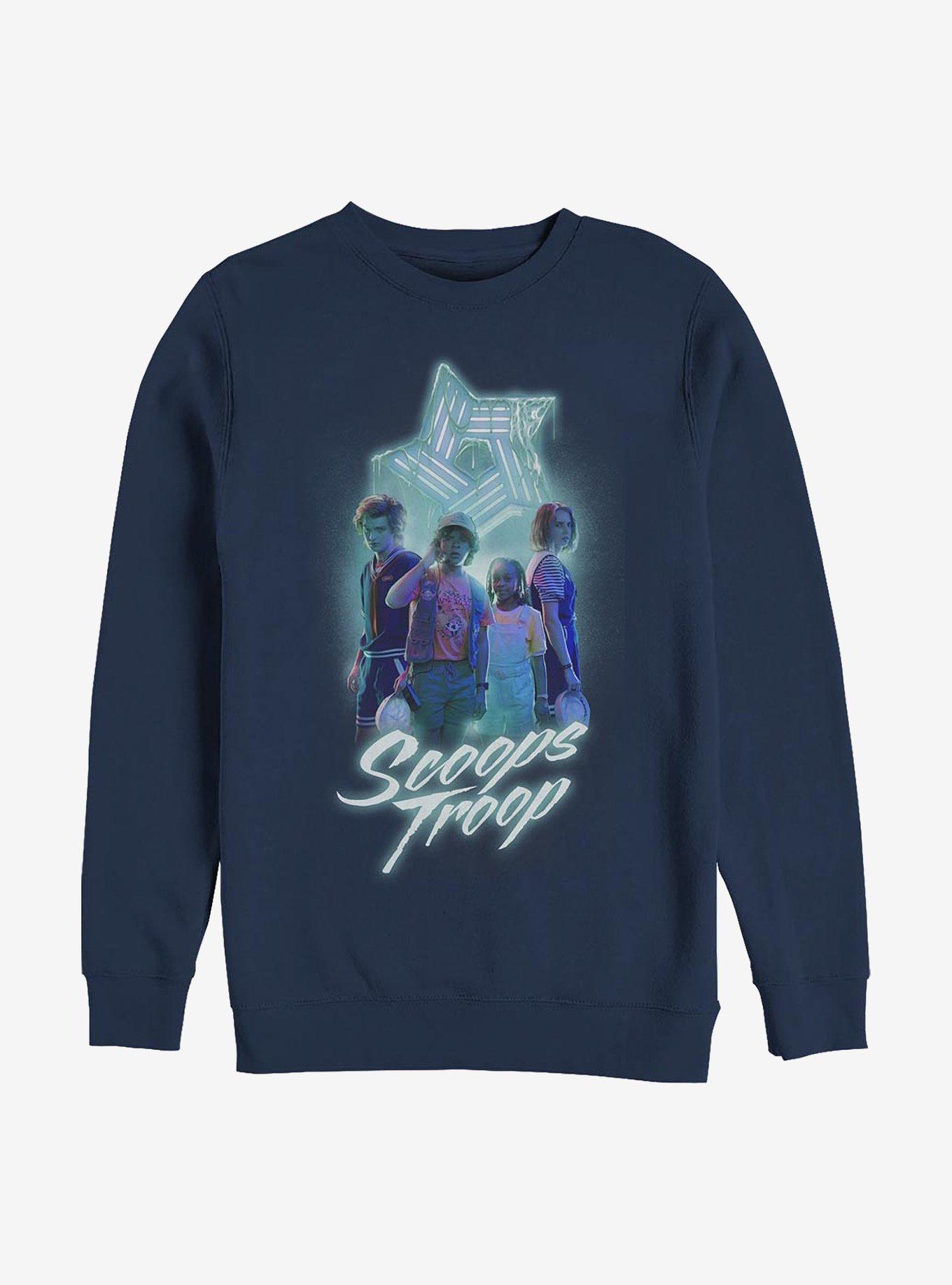 Stranger Things Scoops Troop Crew Sweatshirt, , hi-res