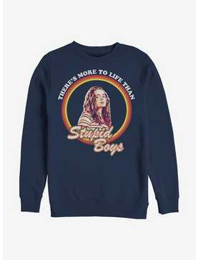 Stranger Things Stupid Boys Crew Sweatshirt, , hi-res