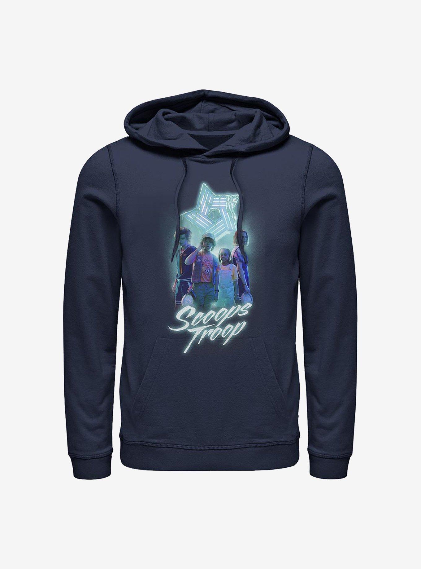 Stranger Things Scoops Troop Hoodie, NAVY, hi-res