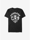 Courage The Cowardly Dog Courage Badge T-Shirt, BLACK, hi-res