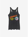 Courage The Cowardly Dog Courage Logo Womens Tank Top, BLK HTR, hi-res