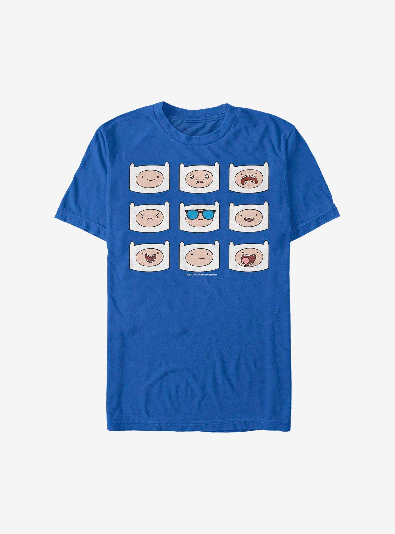 Adventure Time Finn Many Faces T-Shirt, , hi-res