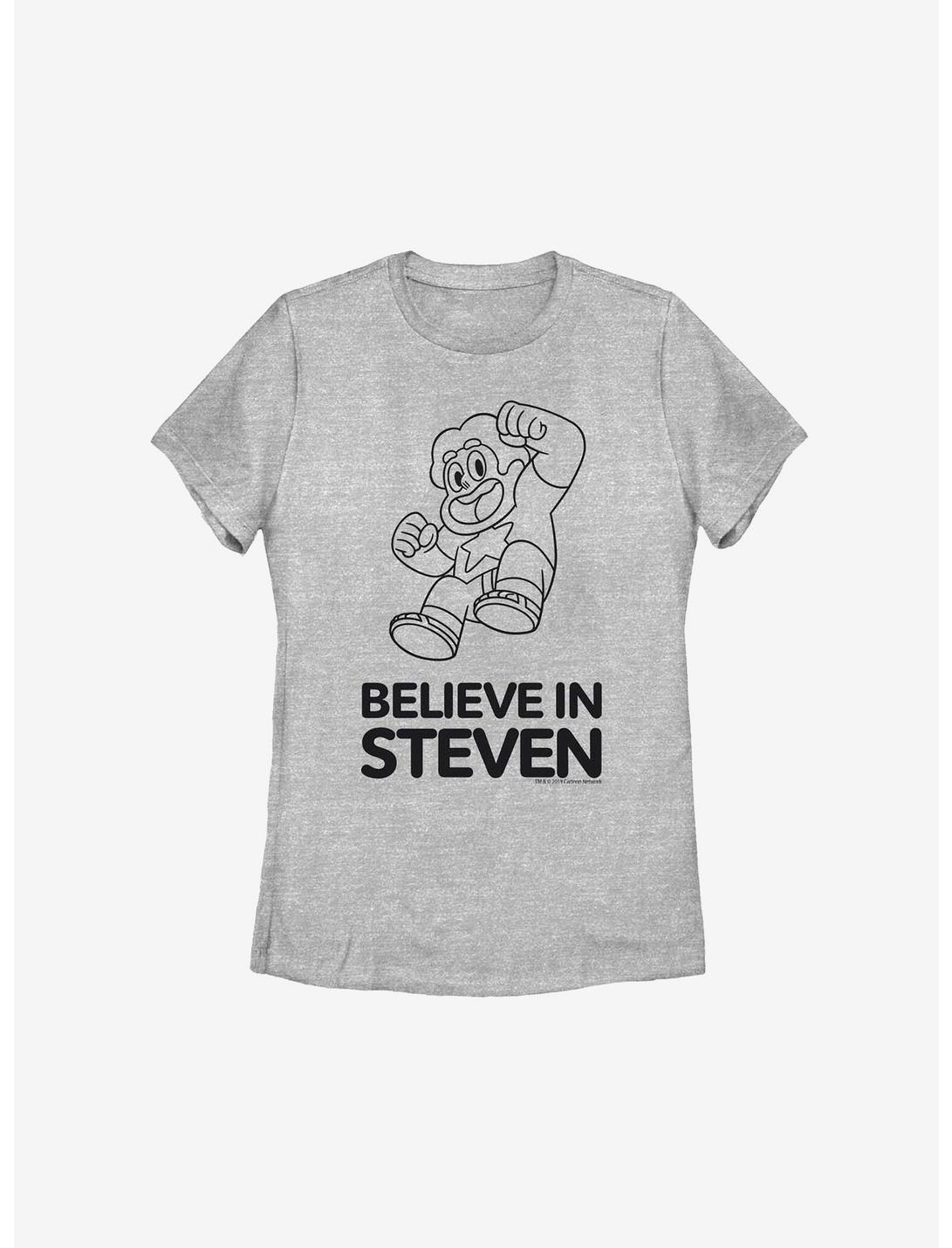 Steven Universe Believe In Steven Womens T-Shirt, ATH HTR, hi-res