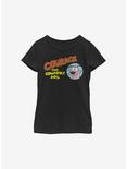 Courage The Cowardly Dog Courage Logo Youth Girls T-Shirt, BLACK, hi-res