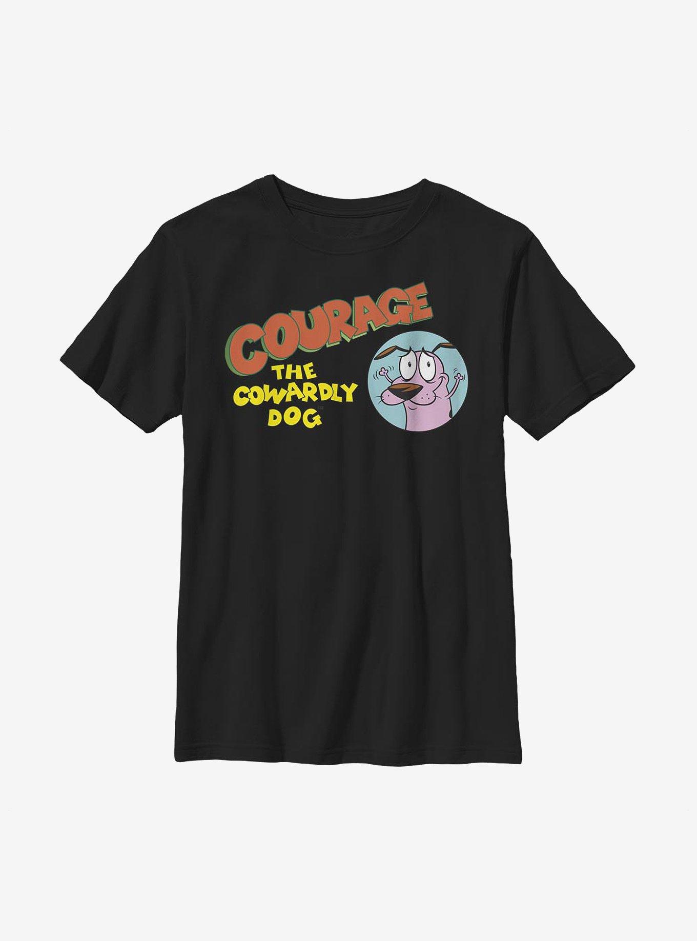 Courage The Cowardly Dog Courage Logo Youth T-Shirt, , hi-res