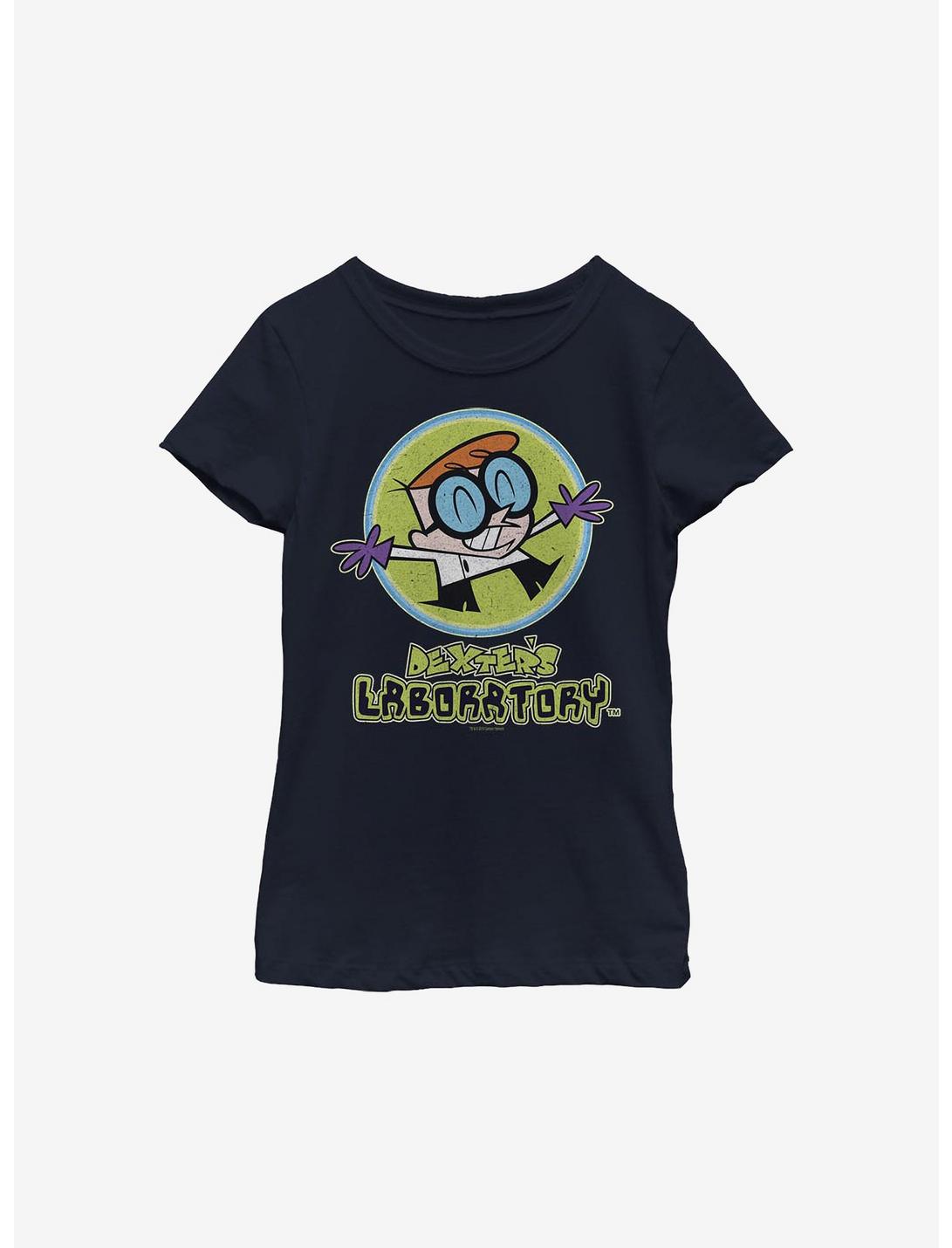 Dexter's Laboratory Dexter Youth Girls T-Shirt, NAVY, hi-res