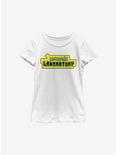 Dexter's Laboratory Logo Youth Girls T-Shirt, WHITE, hi-res