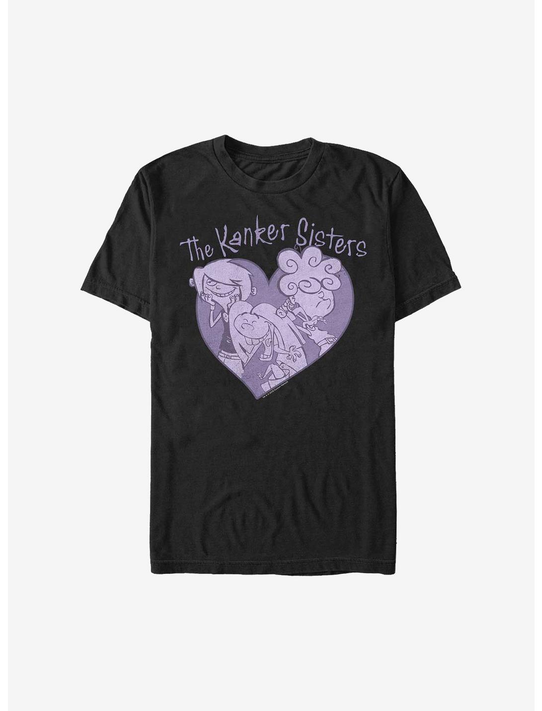 Ed, Edd N Eddy Kanker Sisters Heart T-Shirt, BLACK, hi-res