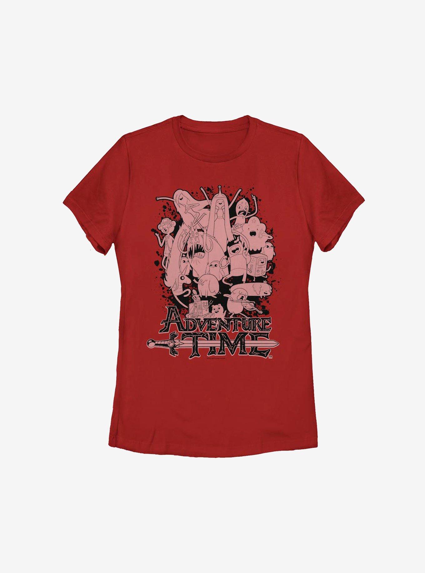 Adventure Time Group Splat Womens T-Shirt, , hi-res