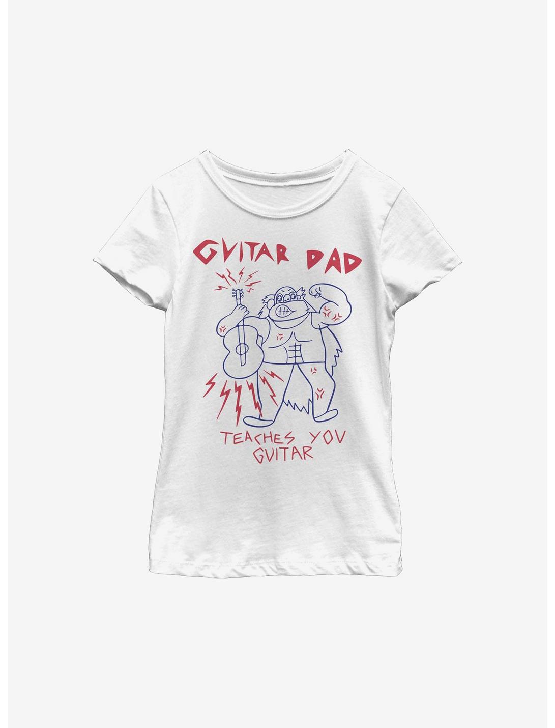 Steven Universe Guitar Dad Youth Girls T-Shirt, WHITE, hi-res