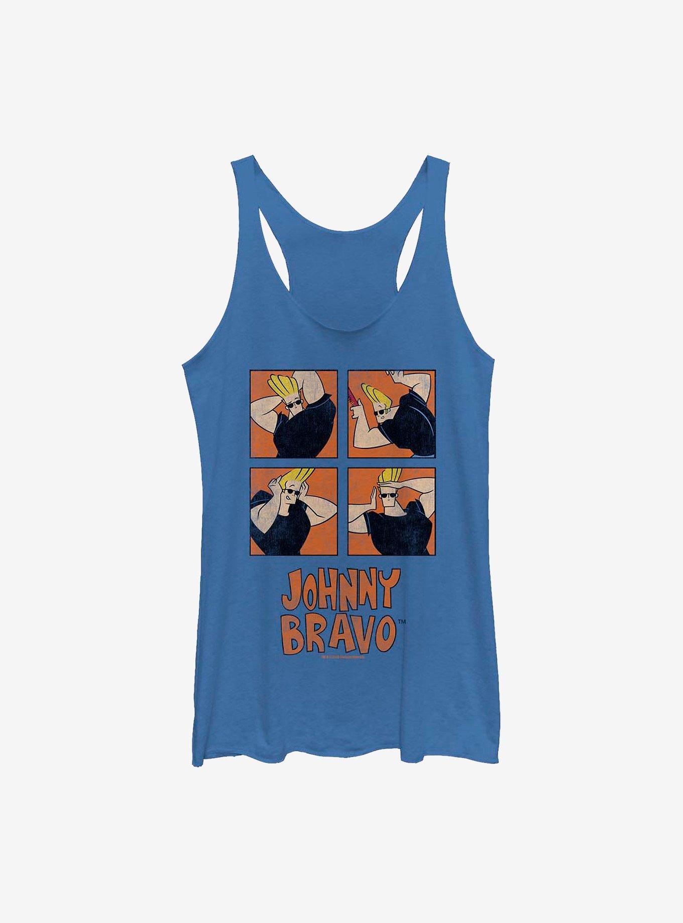 Johnny Bravo Many Faces Womens Tank Top, , hi-res