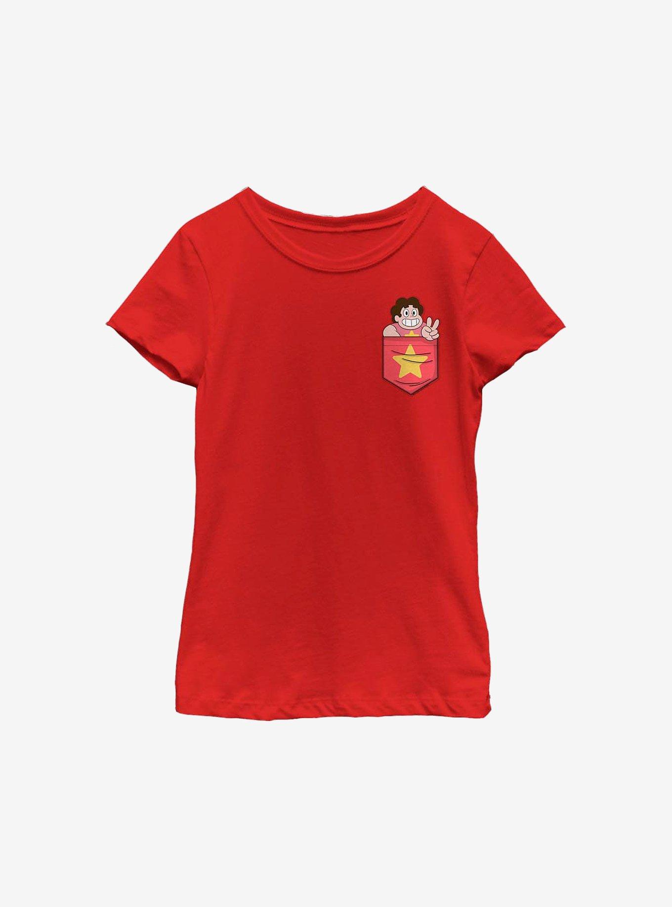 Steven Universe Steven Pocket Youth Girls T-Shirt, , hi-res