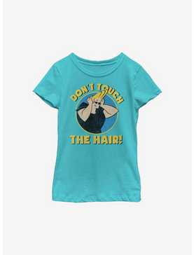 Johnny Bravo Do Not Touch Youth Girls T-Shirt, , hi-res