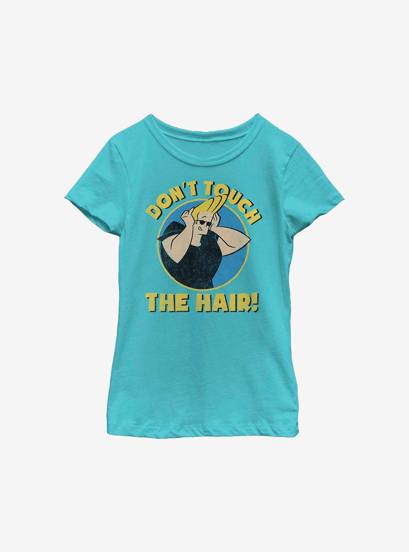 Johnny Bravo Do Not Touch Youth Girls T-Shirt, , hi-res