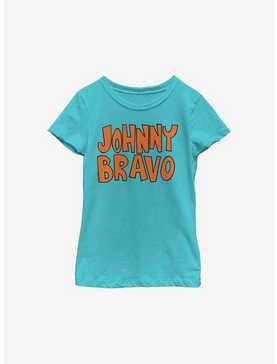 Johnny Bravo Logo Youth Girls T-Shirt, , hi-res