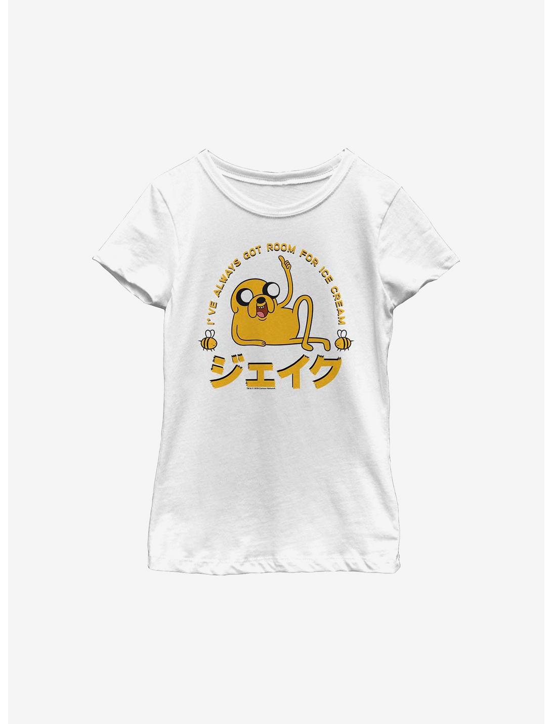 Adventure Time Jake Ive Always Got Room For Ice Cream Womens T-Shirt, WHITE, hi-res