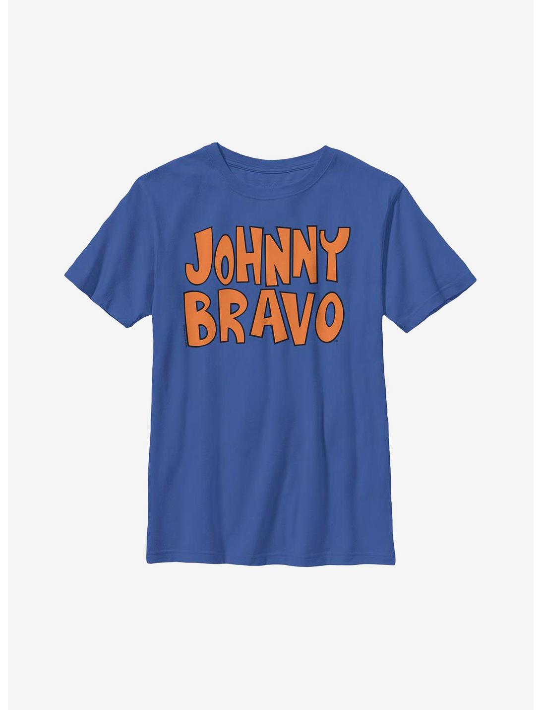 Johnny Bravo Logo Youth T-Shirt, ROYAL, hi-res