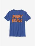 Johnny Bravo Logo Youth T-Shirt, ROYAL, hi-res
