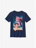 Steven Universe Flag Gems Youth T-Shirt, NAVY, hi-res