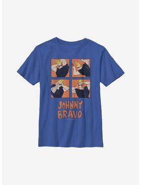 Johnny Bravo Many Faces Youth T-Shirt, , hi-res