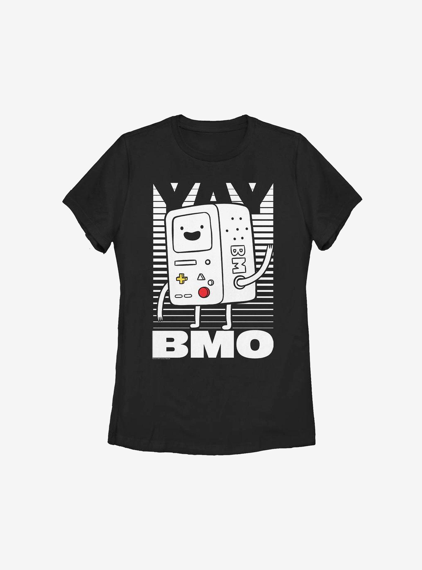 Adventure Time Yay BMO Womens T-Shirt, BLACK, hi-res