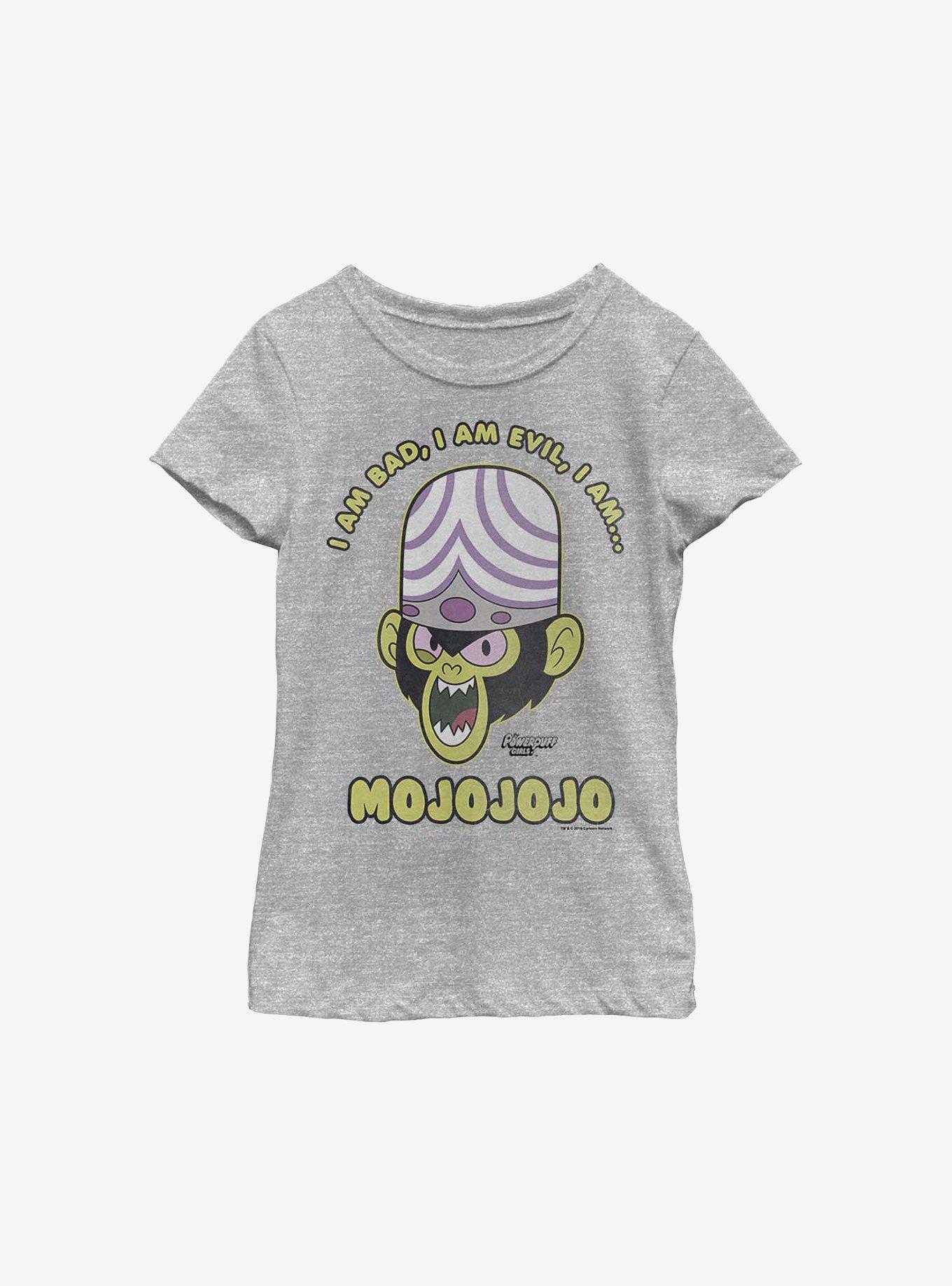 The Powerpuff Girls Mojo Jojo Youth Girls T-Shirt, ATH HTR, hi-res