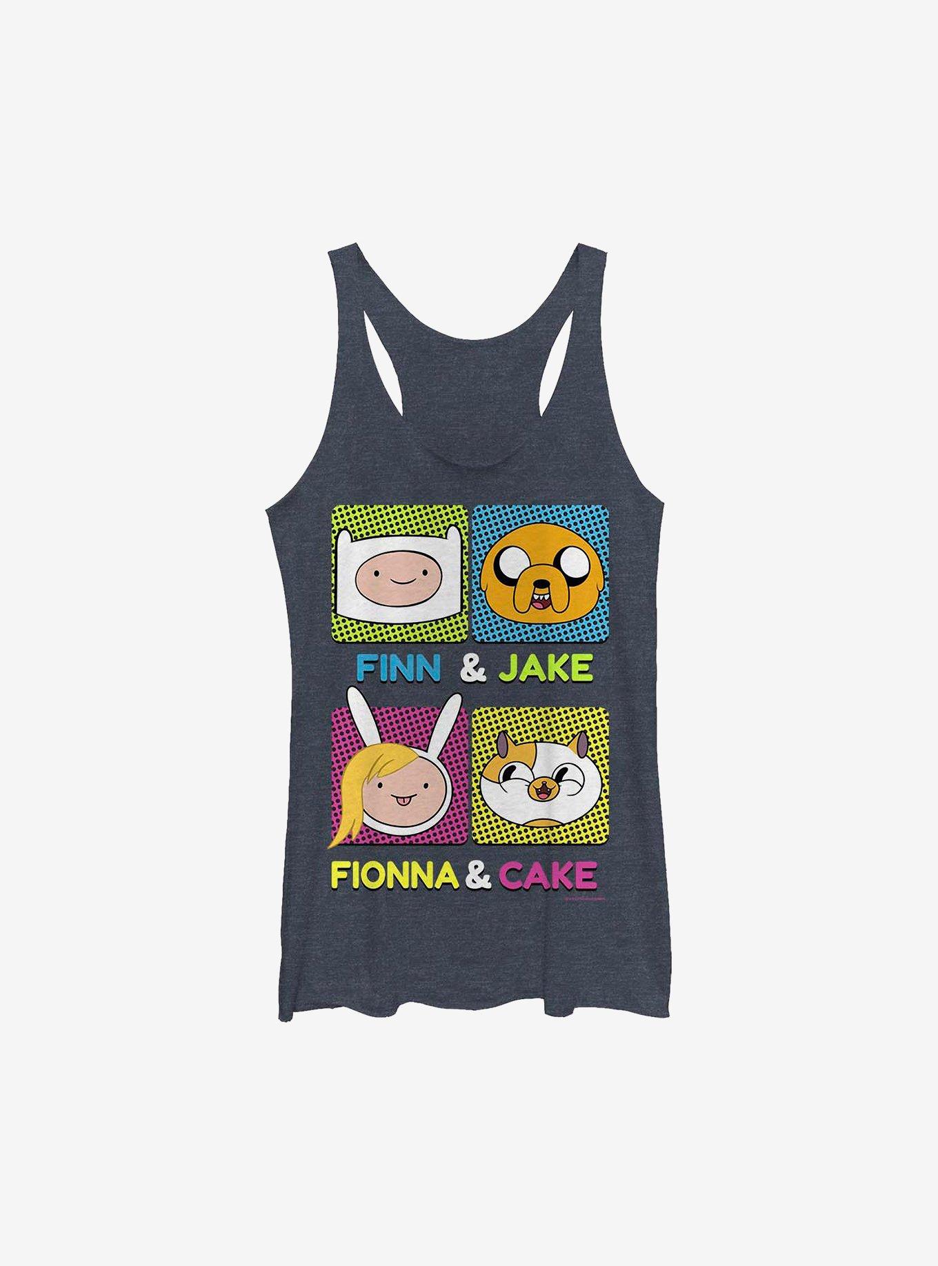 Adventure Time Finn Fionna Cake Jake Womens Tank Top, , hi-res