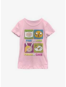 Adventure Time Finn Fionna Cake Jake Youth Girls T-Shirt, , hi-res