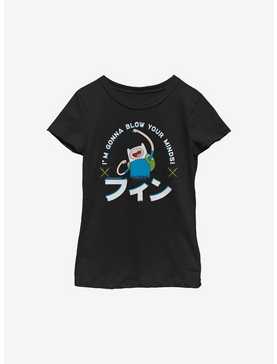 Adventure Time Finn I'm Gonna Blow Your Minds Youth Girls T-Shirt, , hi-res