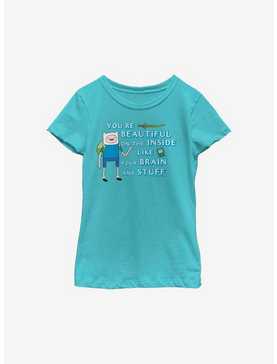 Adventure Time Finn You're Beautiful Youth Girls T-Shirt, , hi-res