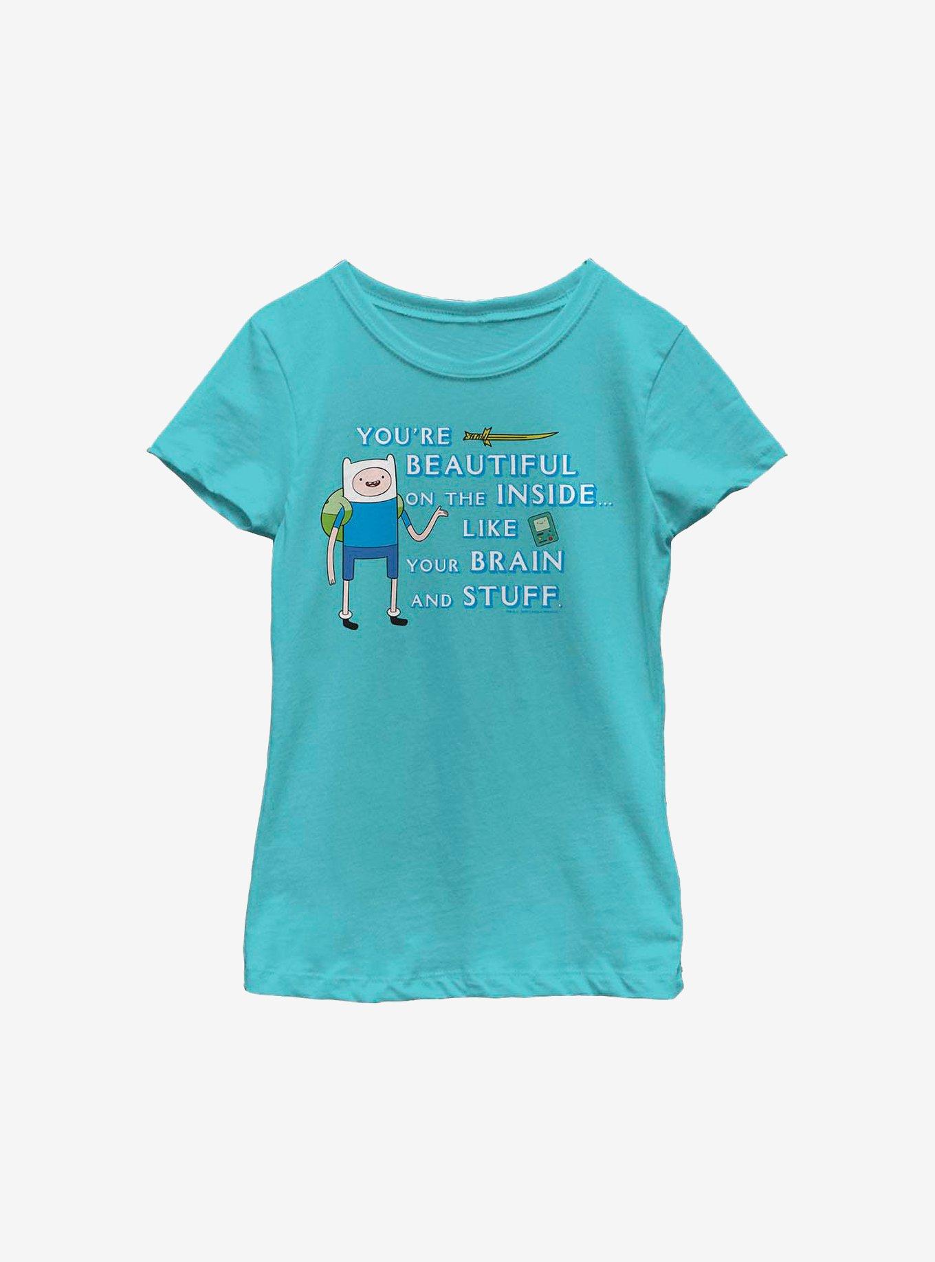 Adventure Time Finn You're Beautiful Youth Girls T-Shirt, , hi-res