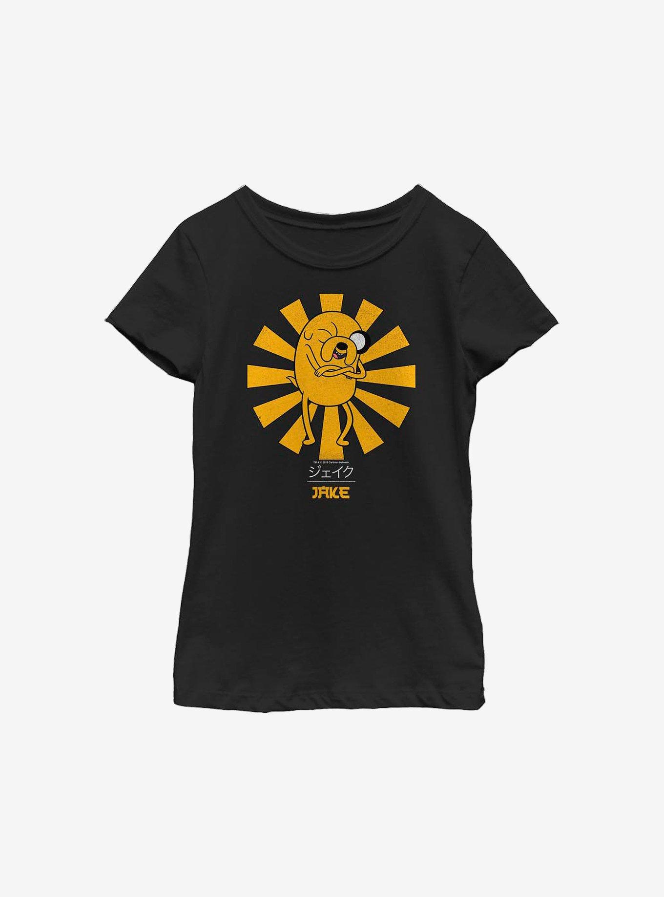 Adventure Time Jake Youth Girls T-Shirt, BLACK, hi-res