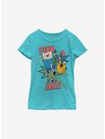 Adventure Time Jake And Finn Youth Girls T-Shirt, TAHI BLUE, hi-res