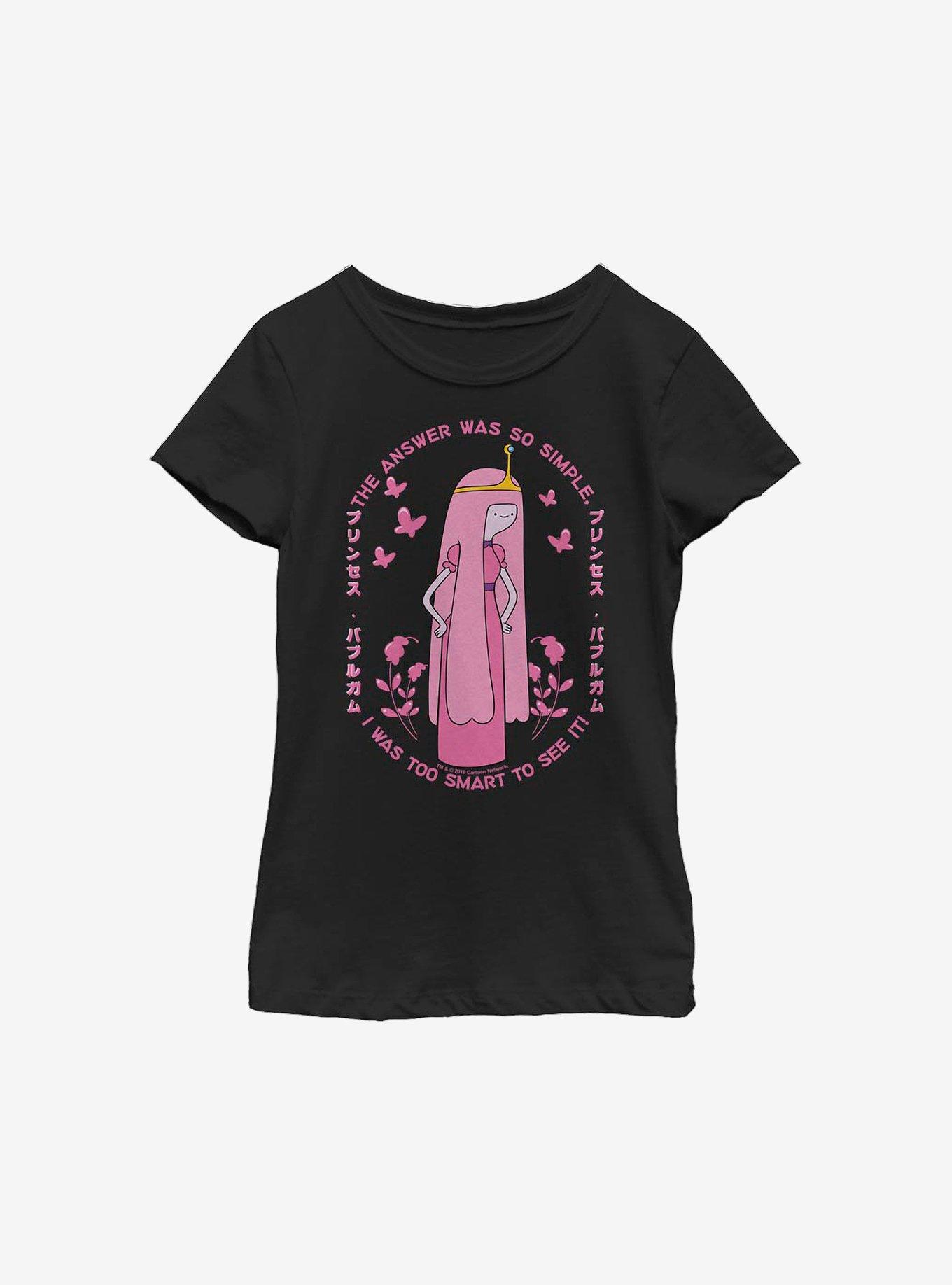 Adventure Time Princess Bubblegum Too Smart Youth Girls T-Shirt, BLACK, hi-res