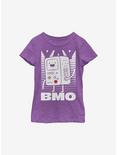Adventure Time Yay BMO Youth Girls T-Shirt, PURPLE BERRY, hi-res