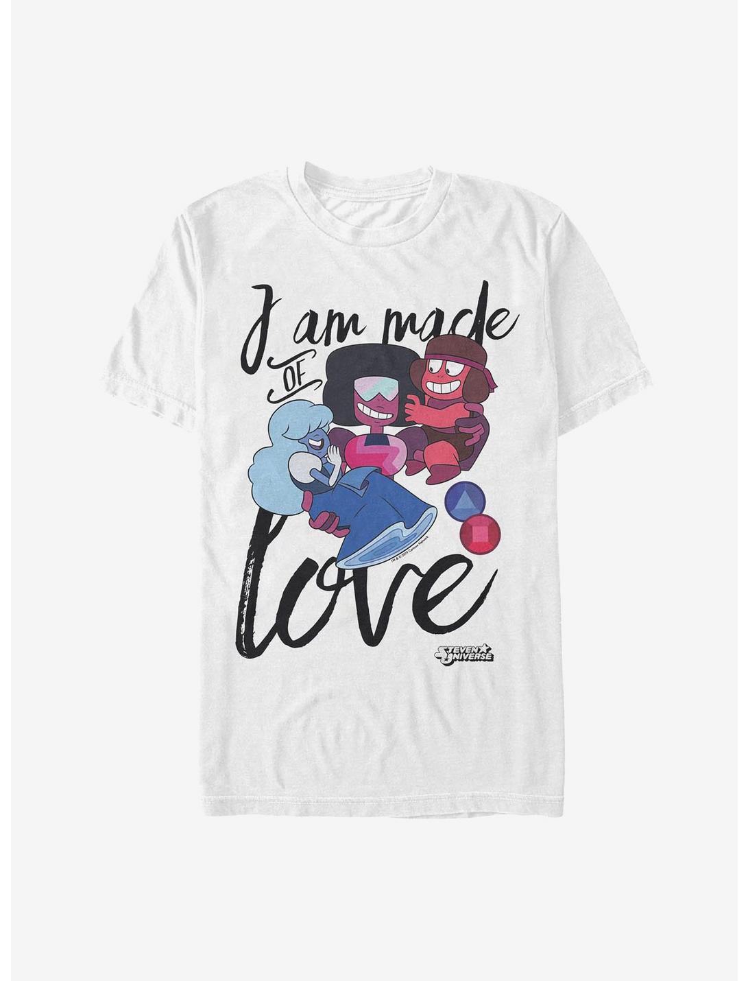 Steven Universe I Am Made Of Love T-Shirt, WHITE, hi-res