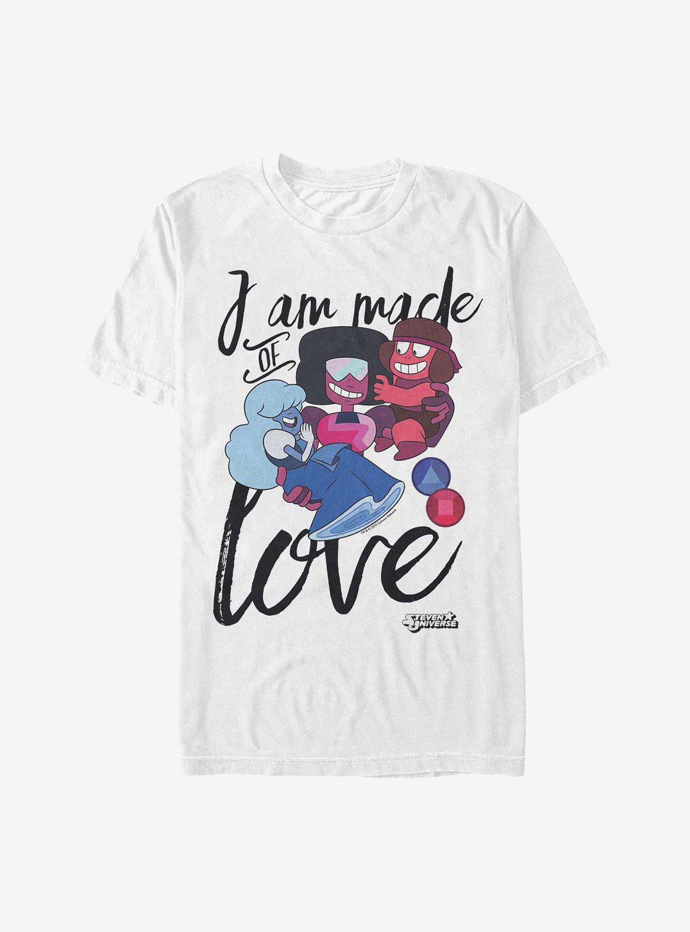 Steven Universe I Am Made Of Love T-Shirt, WHITE, hi-res