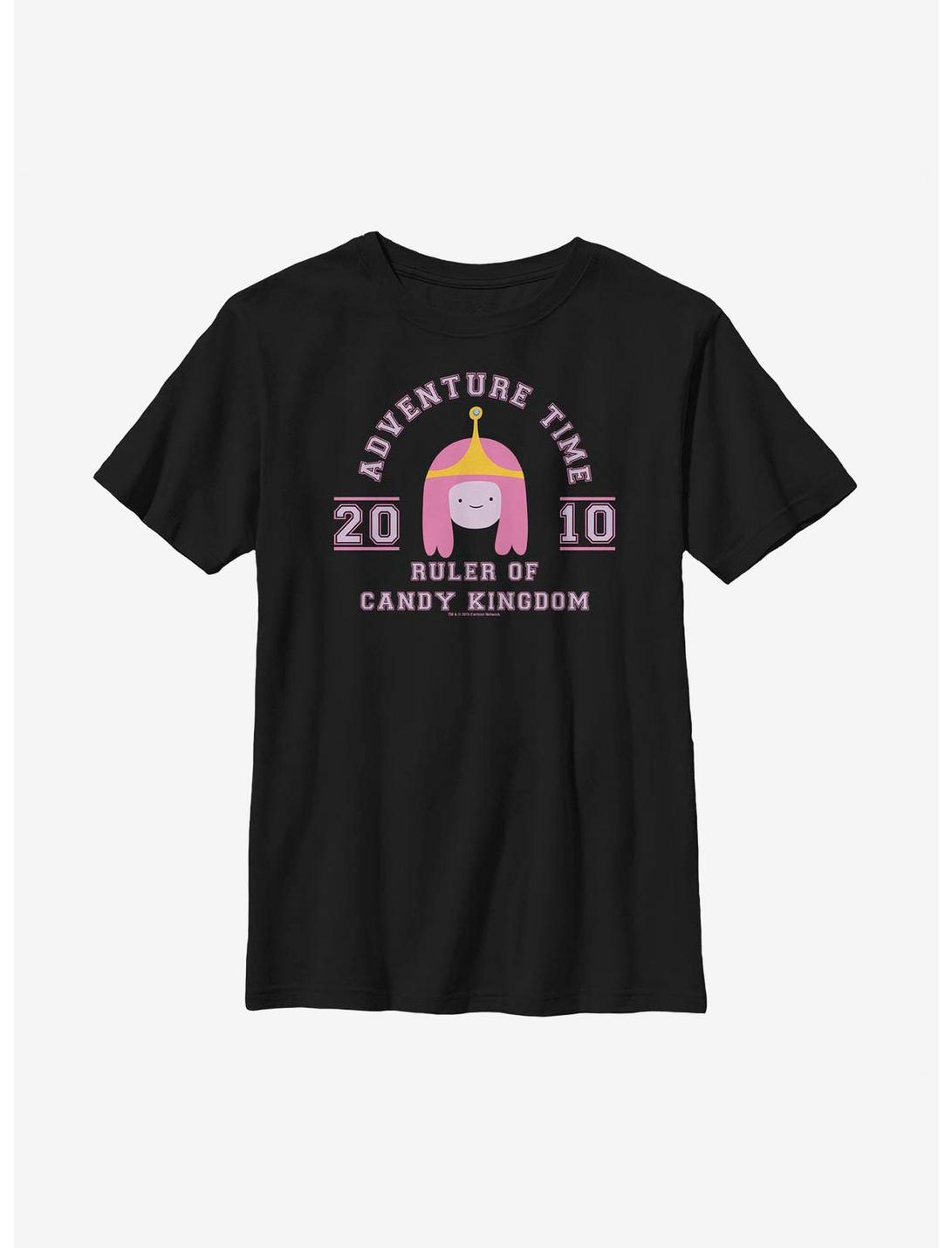 Adventure Time Ruler Of Candy Kingdom 2010 Youth T-Shirt, BLACK, hi-res